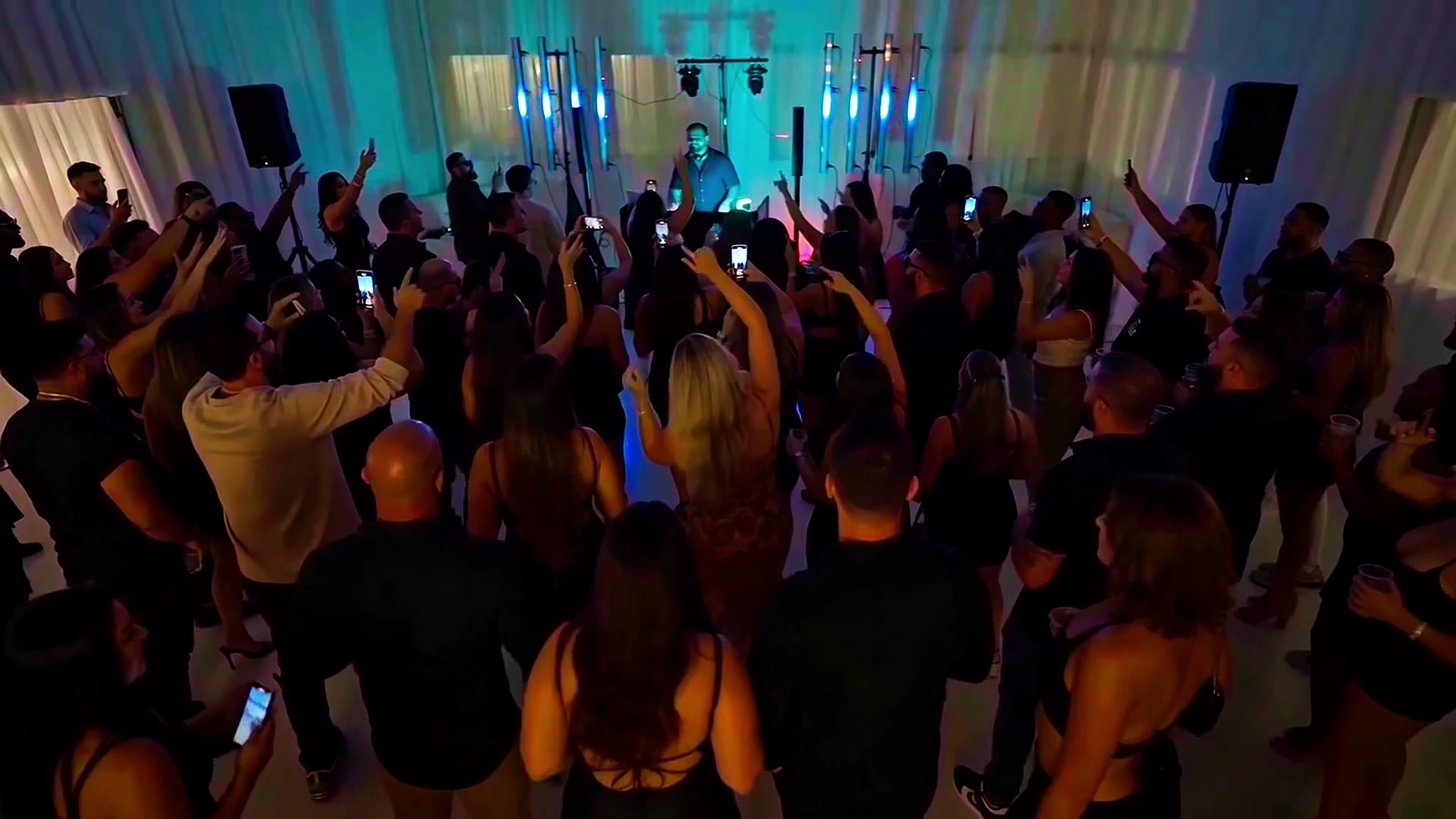 Guests immersed in a Delafuente Productions event atmosphere