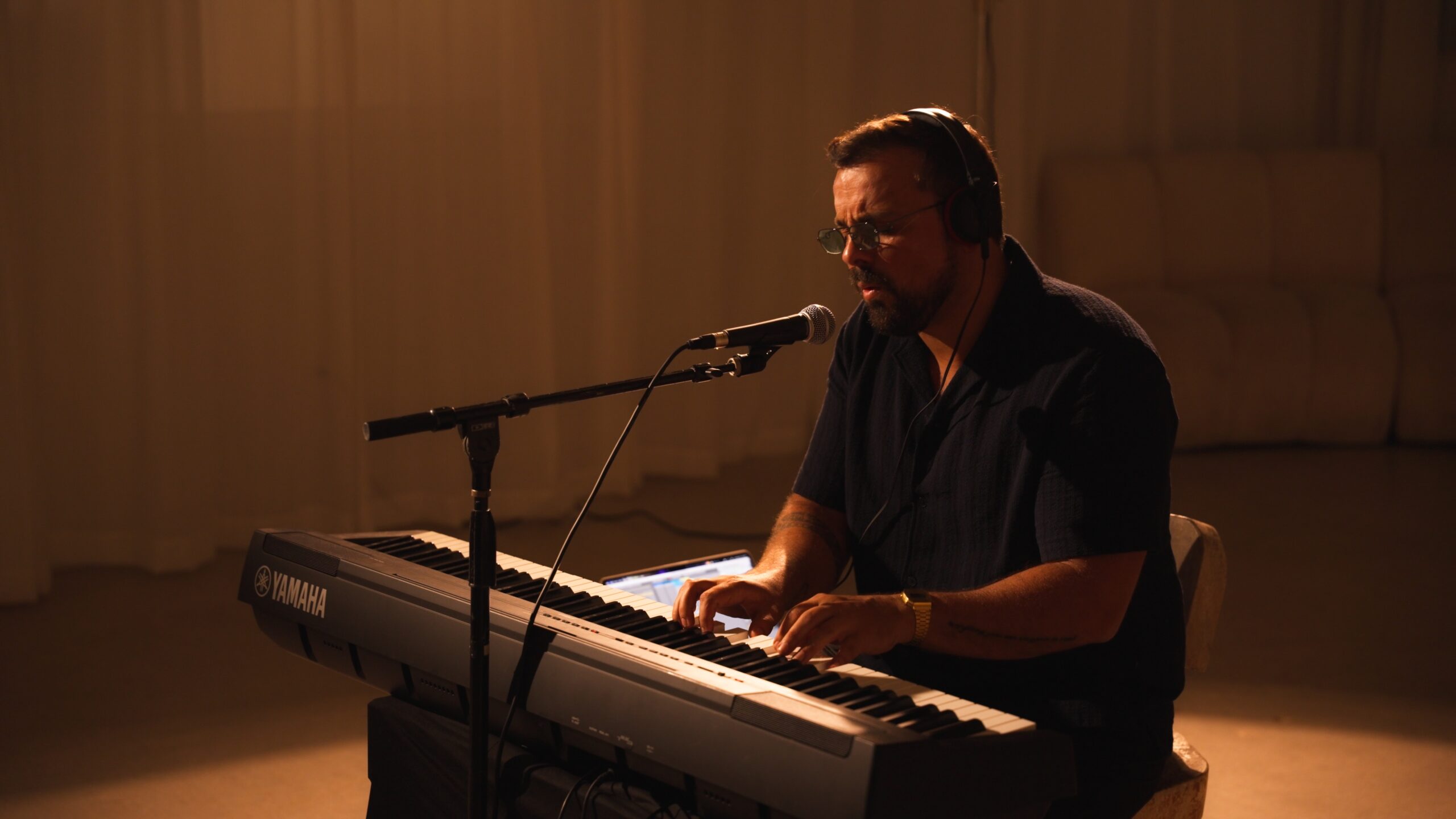 Live piano and vocal performance